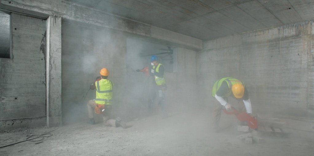 采用喜利得除塵系統（DRS），提升工作舒適度、操作安全性以及客戶的生產力